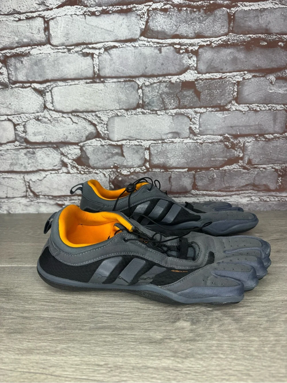 Adidas Adipure Barefoot Gray Synthetic Orange Drawstring Shoes Men’s 10M US/44EU